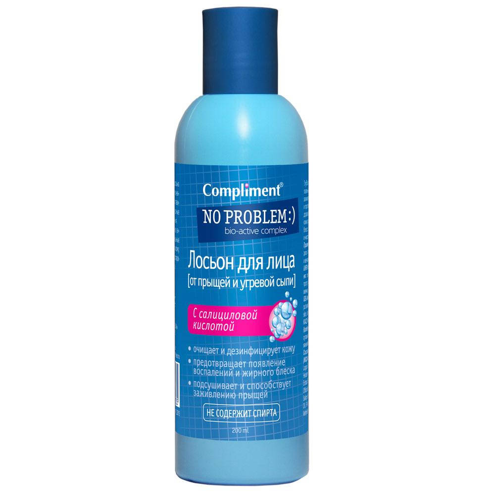 

Лосьон для лица Compliment No Problem от прыщей и угревой сыпи с салициловой кислотой 200 мл