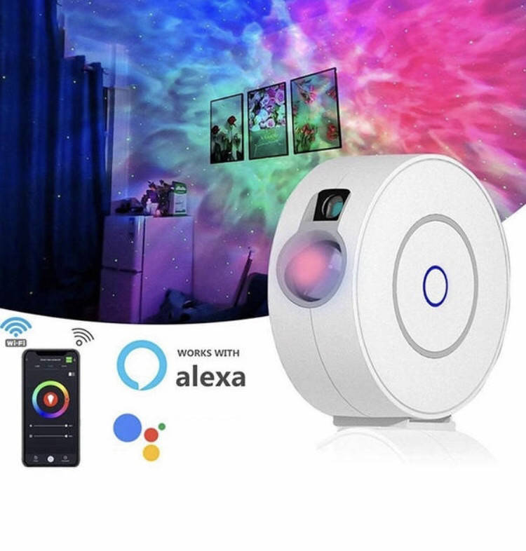 

Смарт проектор звёздного неба Panamalar Wi-Fi Лазерный проектор и галактики, Зелёный