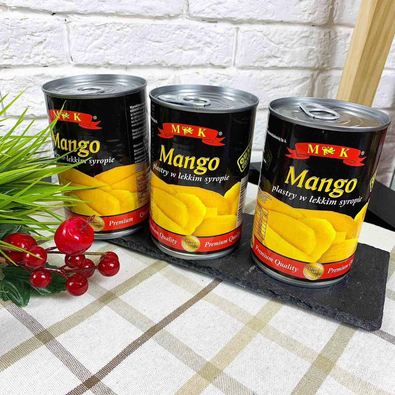 

Манго ломтиками в легком сиропе M&K Польша - 425г