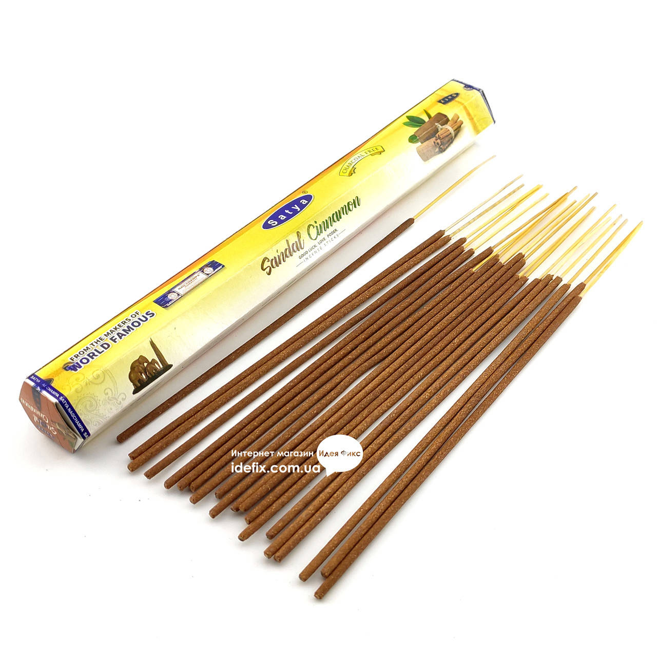 

Благовоние Sandal Cinnamon Satya 20шт/уп. Аромапалочки Сандал с Корицей (34263)
