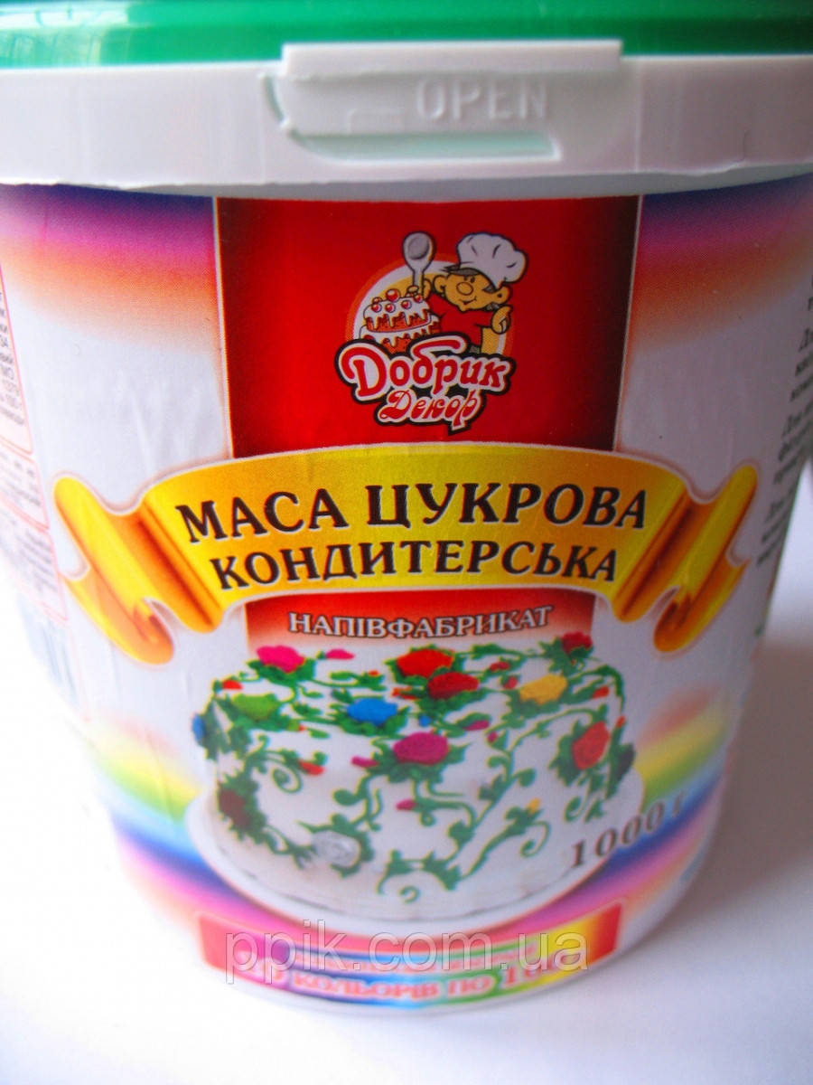 

Мастика для тортов "Добрик" (10 ЦВЕТОВ по 100 грамм ) универсальная