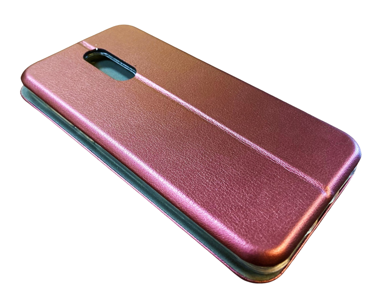 

Чехол книжка Xiaomi Redmi 5 Plus бордовый цвет \ чехол-книга сяоми redmi 5 plus магнитная есть отдел для карты