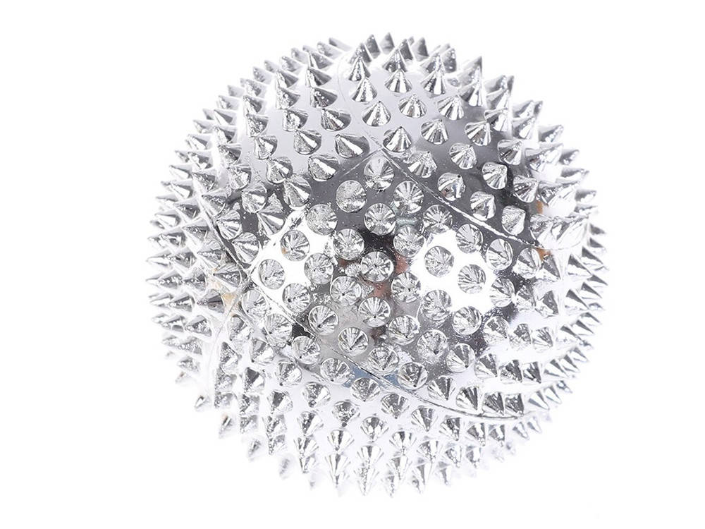 

Мяч Су Джок магнитный шипованный для терапии 4,7 см Серебристый