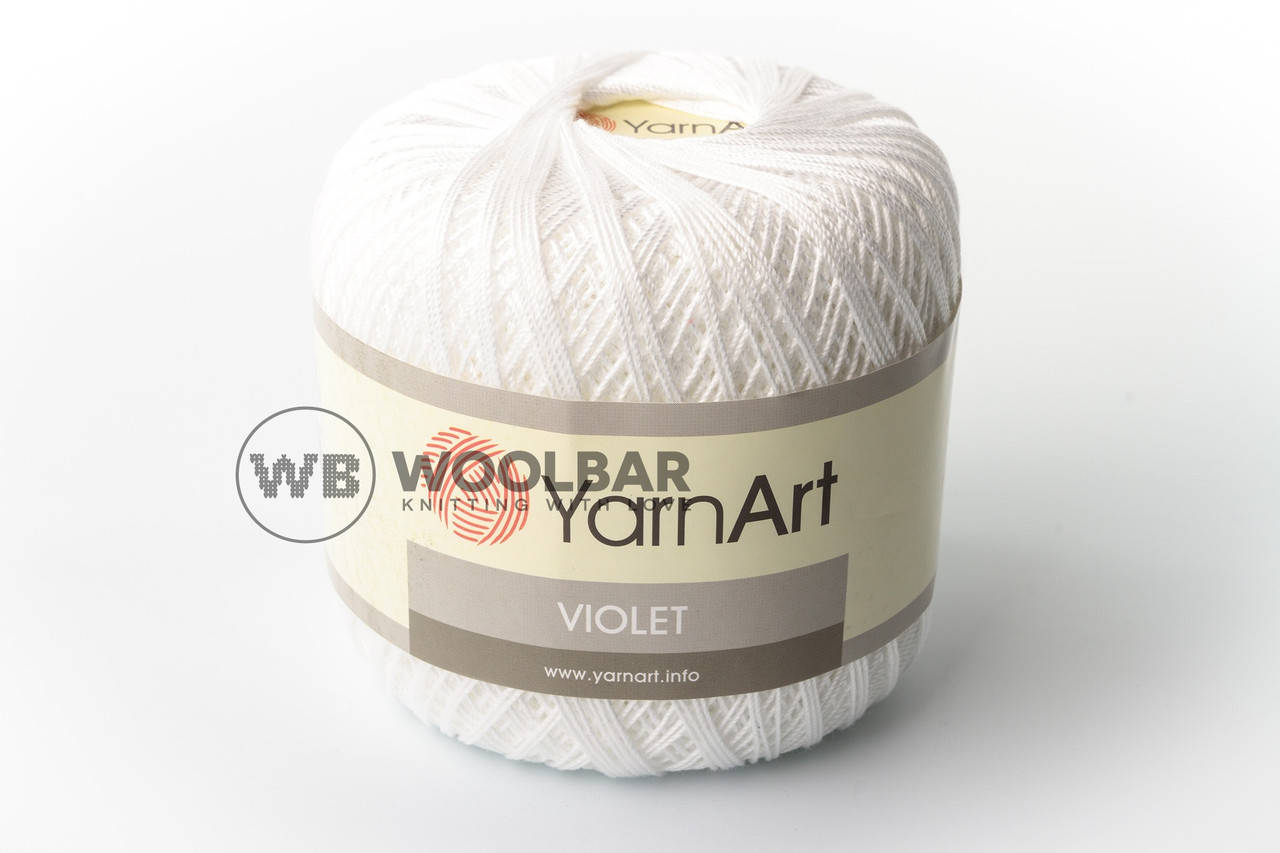 

Пряжа YarnArt Violet 1000 белоснежный
