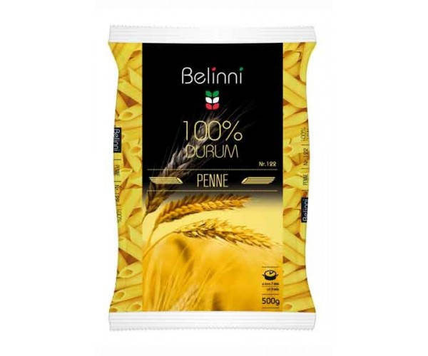 

Макароны из муки твердой пшеницы Перо Pasta Penne rigate №122 TM «Belinni» 500г
