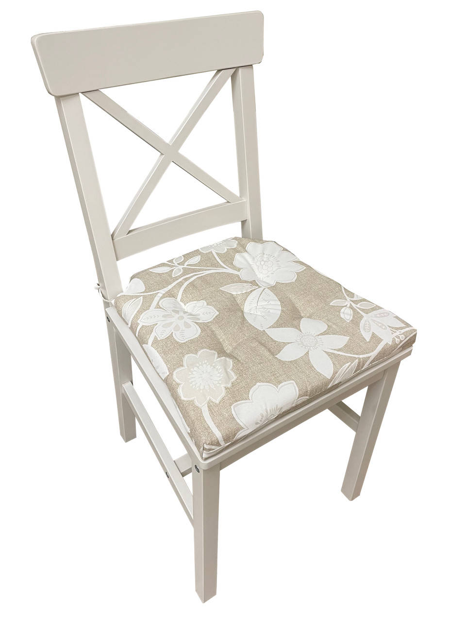 

Подушка на стул с завязками трапеция Lovely 40x41x4 см Цветы