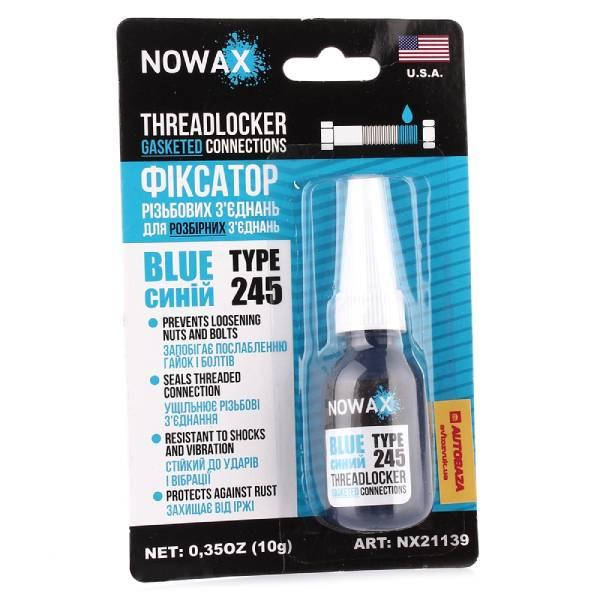 

Фиксатор резьбы для бытовой техники THREADLOCKER BLUE NX21139 10g NOWAX синий