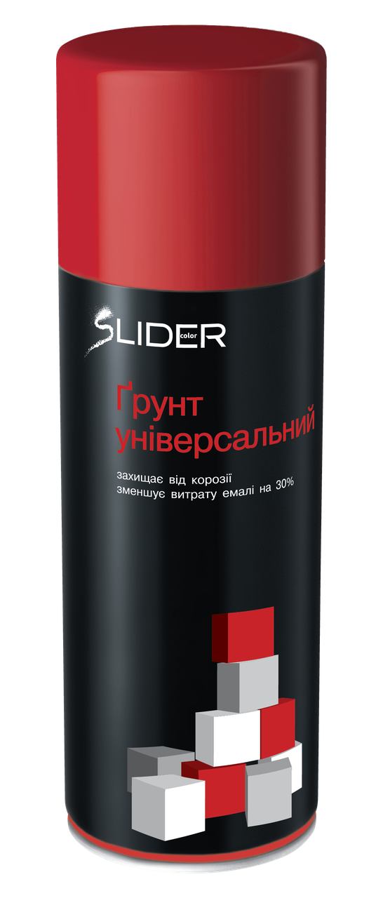 

Грунт аэрозольный SLIDER 400мл Красный