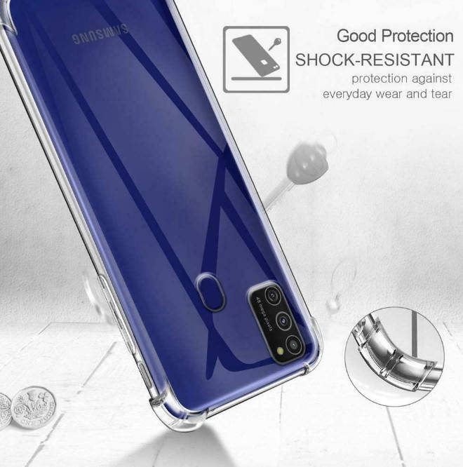 

Противоударный прозрачный чехол для Samsung Galaxy A21s/A217