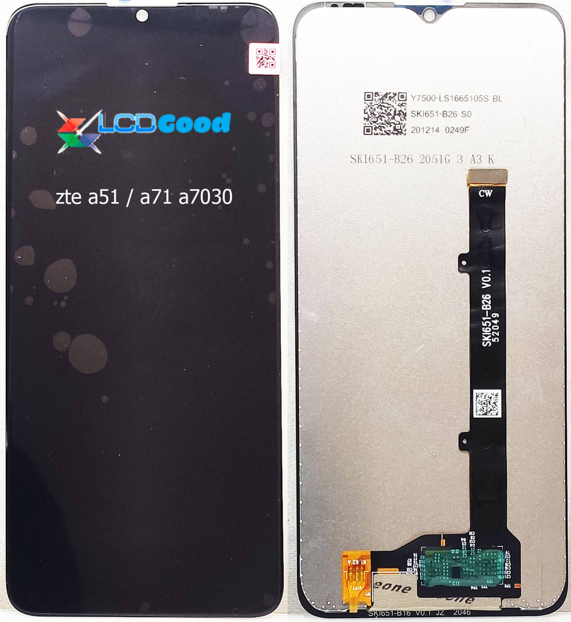 

Модуль ( дисплей + сенсор ) ZTE Blade a51 / a71 a7030 2021 оригінал Чорний, Черный