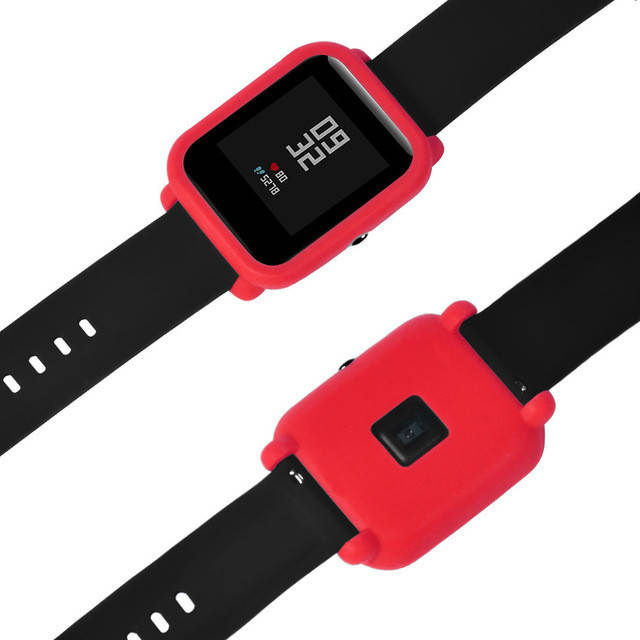 

Чехол cиликоновый для Xiaomi Amazfit Bip на весь корпус Red (20246)