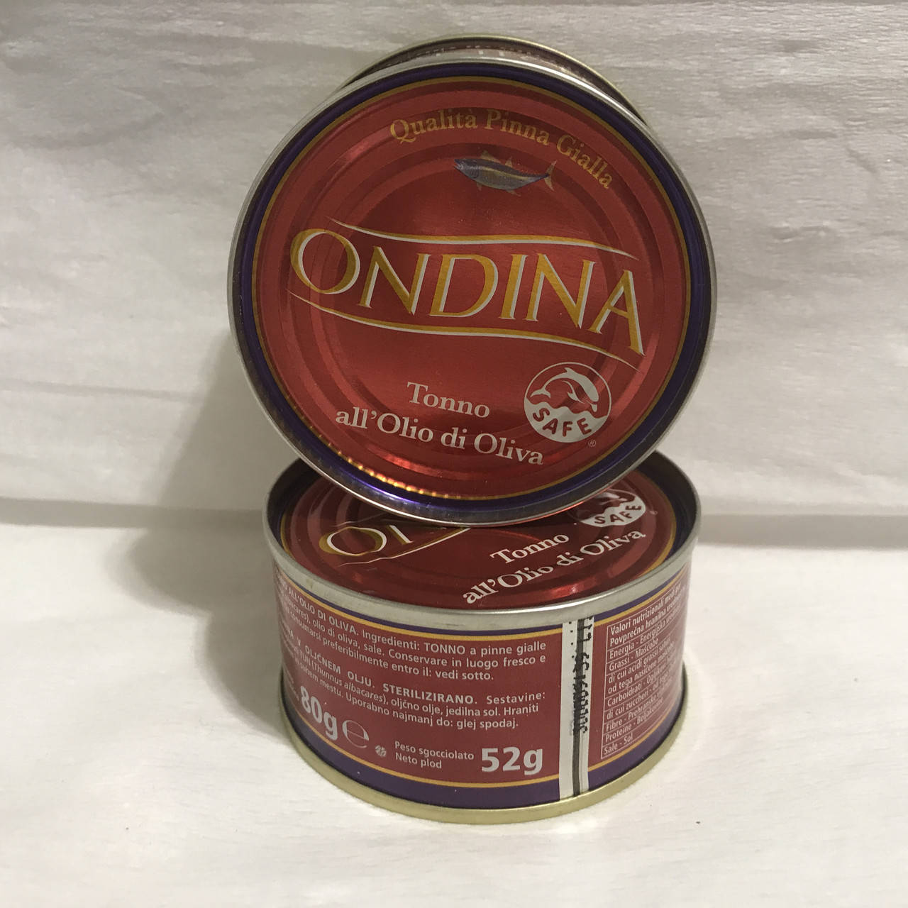 

Тунец в оливковом масле Ondina 80 г