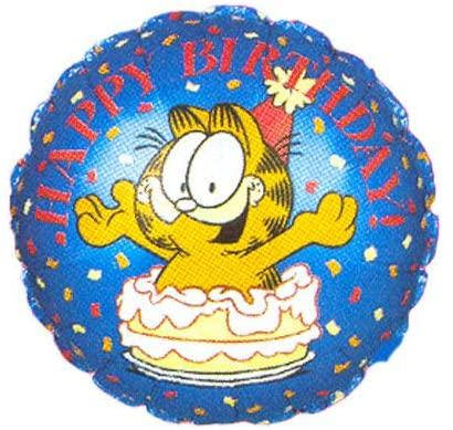 

CTI 18" Garfield in Cake Birthday. Фольгированный шар Гарфилд С Днем рождения - В УП, Разные цвета