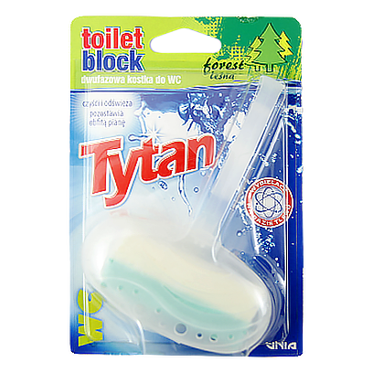 

Підвіска для унітазу двофазна Титан ліс Tytan toilet block forest 40g 24шт/ящ (Код : 00-00011013)