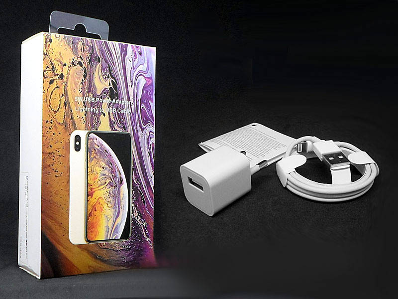 

Зарядное устройство 220В USB с кабелем USB - Lightning ART-063 500шт 7904