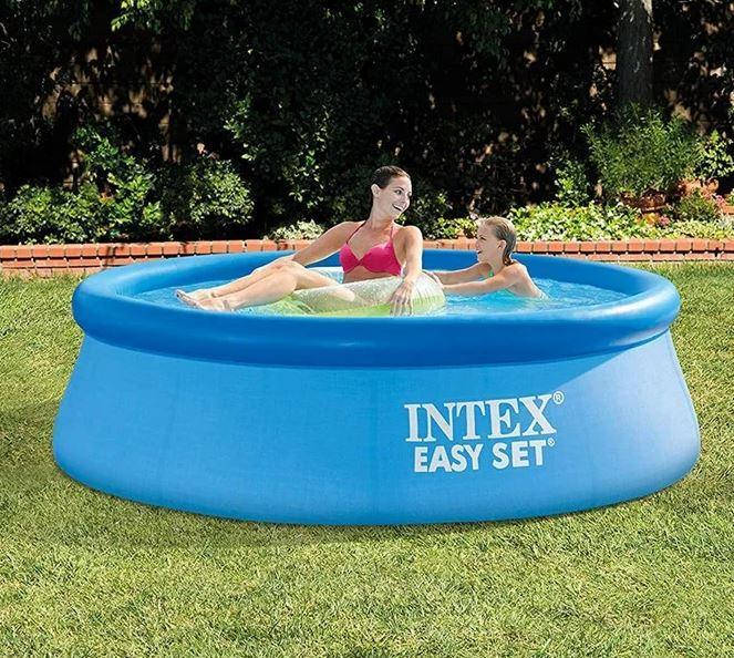 

Бассейн надувной наливной семейный Intex 28106 Easy Set (244 x 61см, 1492 л), Синий