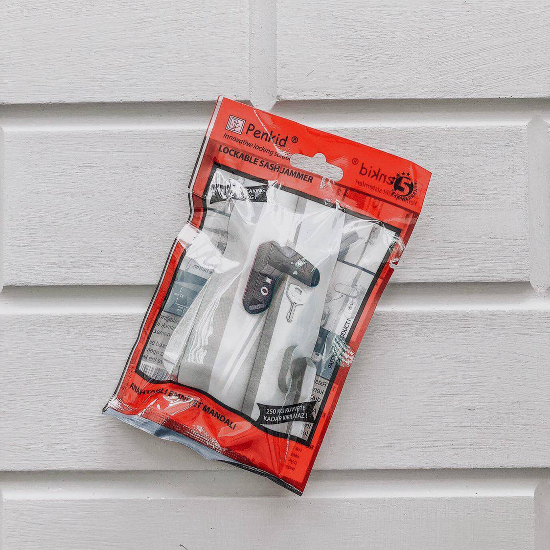 

Блокиратор на окна от детей, ограничитель открывания, Украина, Пенкид, PENKID Sash Jammer, Белый