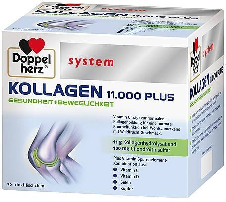 

Doppelherz Kollagen System 11.000 plus Доппельгерц Коллаген для укрепления суставов 30 флаконов Германия