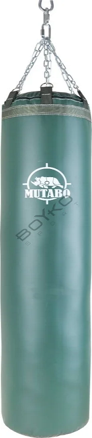 

Мішок боксерський "MUTABO" ПВХ (р.110х35см) на 4 ланцюгах, Зелёный