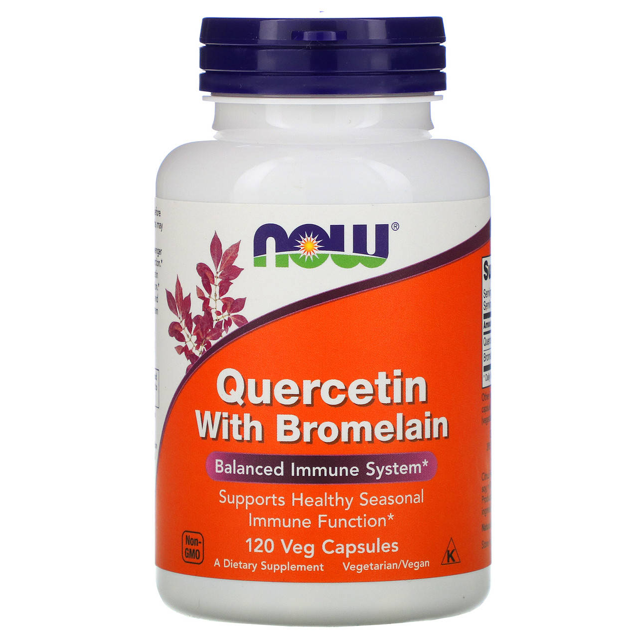 

Now Foods, Quercetin with Bromelain (120 капс.), кверцетин + бромелаин