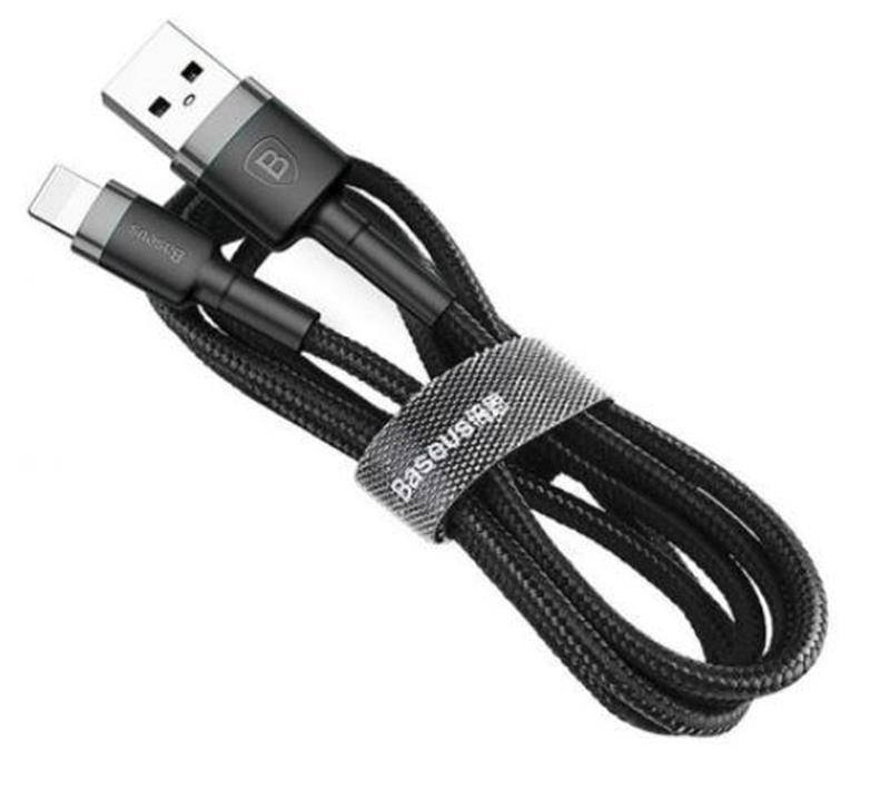 

Кабель Baseus Cafule USB-Lightning, 1м Black-Grey (CALKLF-BG1)