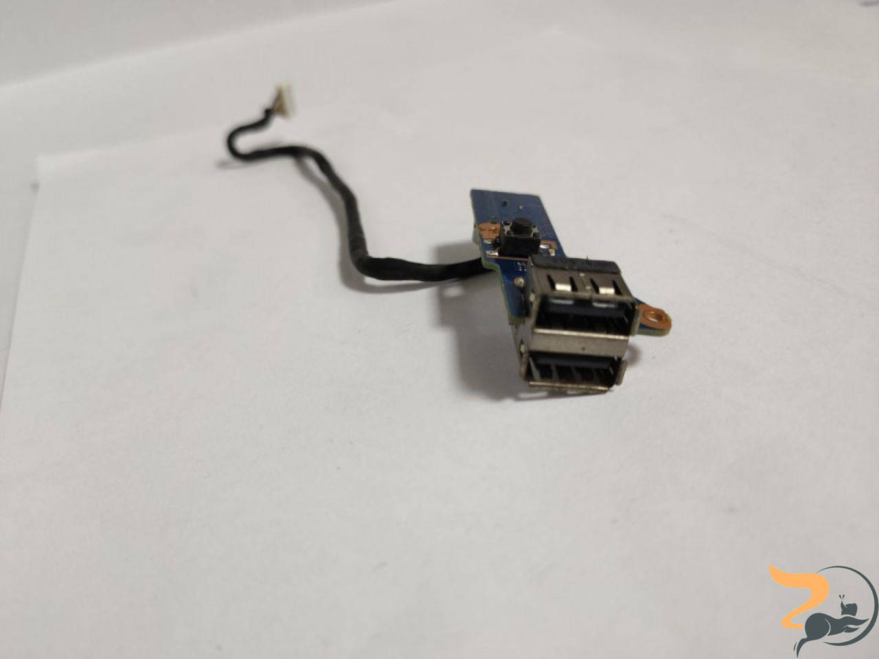 

USB роз'єм з кнопкою включення для ноутбука Samsung R510, R525, R540, R580, BA92-05996A в хорошому стані без