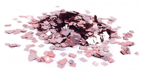 

Конфетті Квадратики РОЖЕВЕ Золото 100 г, Розовое золото