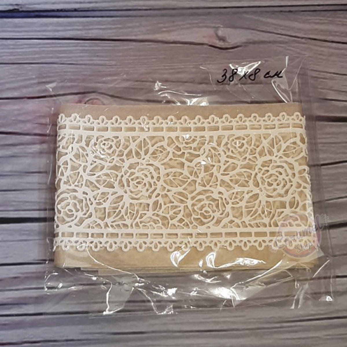 

Кружево для торта, Белое 3шт, размер 38*8см