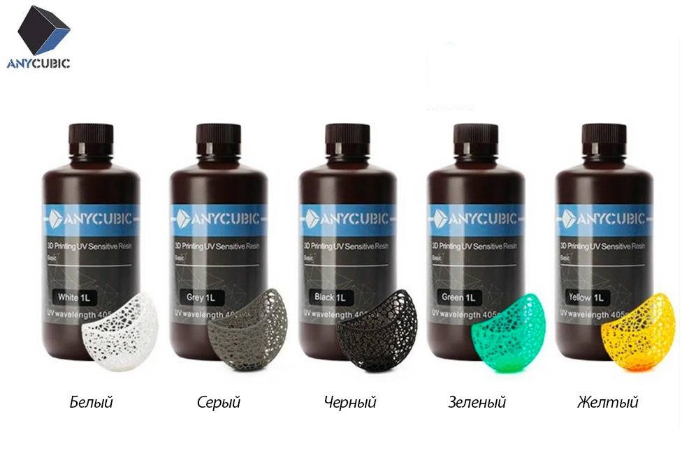 

Фотополимерная смола Anycubic 405nm UV resin 1 л