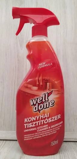 

WELL DONE УНИВЕРСАЛЬНОЕ СРЕДСТВО ДЛЯ КУХНИ (KITCHEN UNIVERSAL DEGREASER CLEANER) 750 МЛ ВЕНГРИЯ 5998466116210
