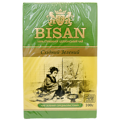 

Чай зелений Бісан східний зелений Bisan oriental green 100g 60шт/ящ (Код : 00-00010298)