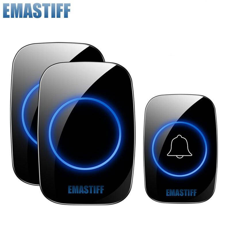 

Беспроводной дверной звонок Emastaff A12 с двумя базами, Черный