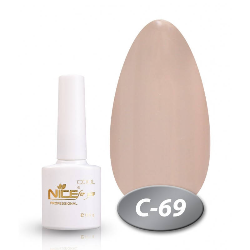 

Гель-лак Nice for you Cool C-69 серовато-бежевый 8,5 мл