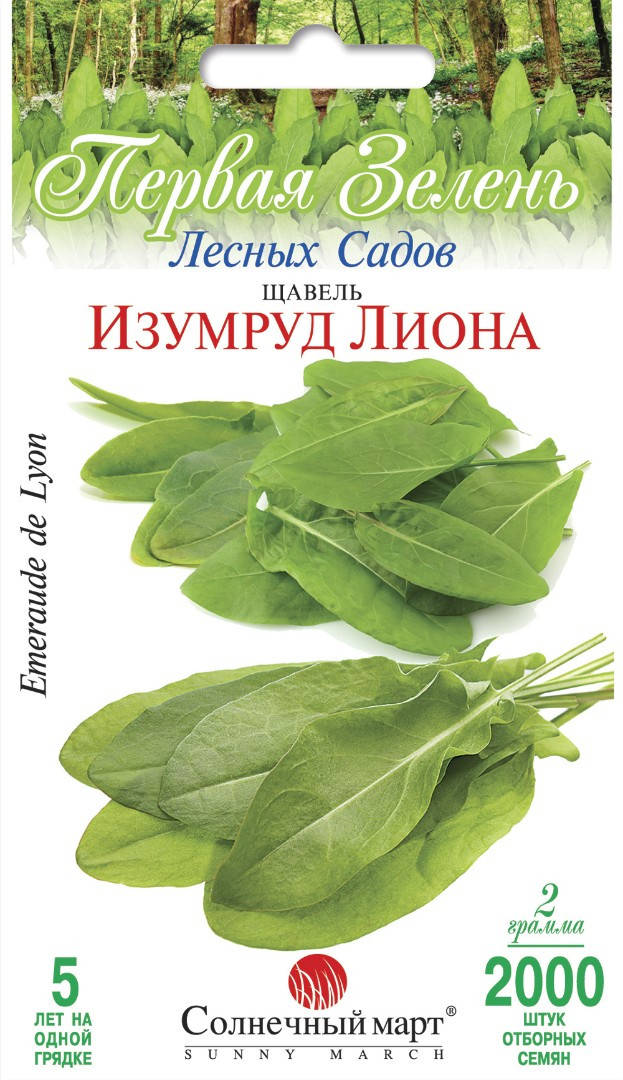 

Щавель Изумруд Лиона, 2000шт