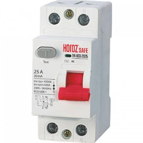 

УЗО SAFE 25А 2P