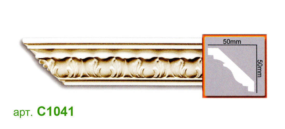 

Карниз Gaudi Decor C1041 (2,44м), Белый