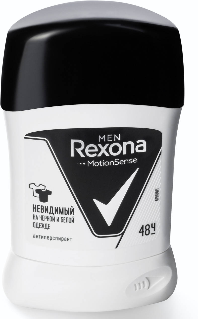 

Дезодорант Rexona стик MEN Невидимый на Черном и Белом