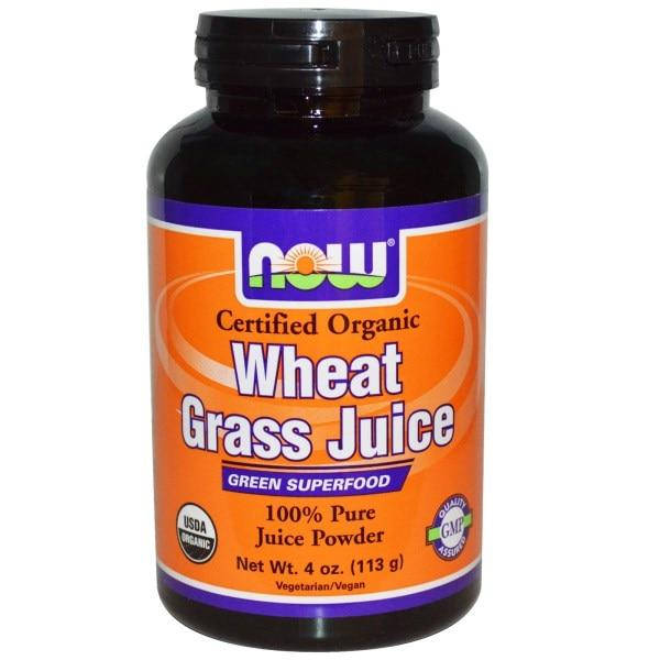 

Now Foods, Organic, сок ростков пшеницы, 100 % чистый сок в порошке, 4 унции (113 г)
