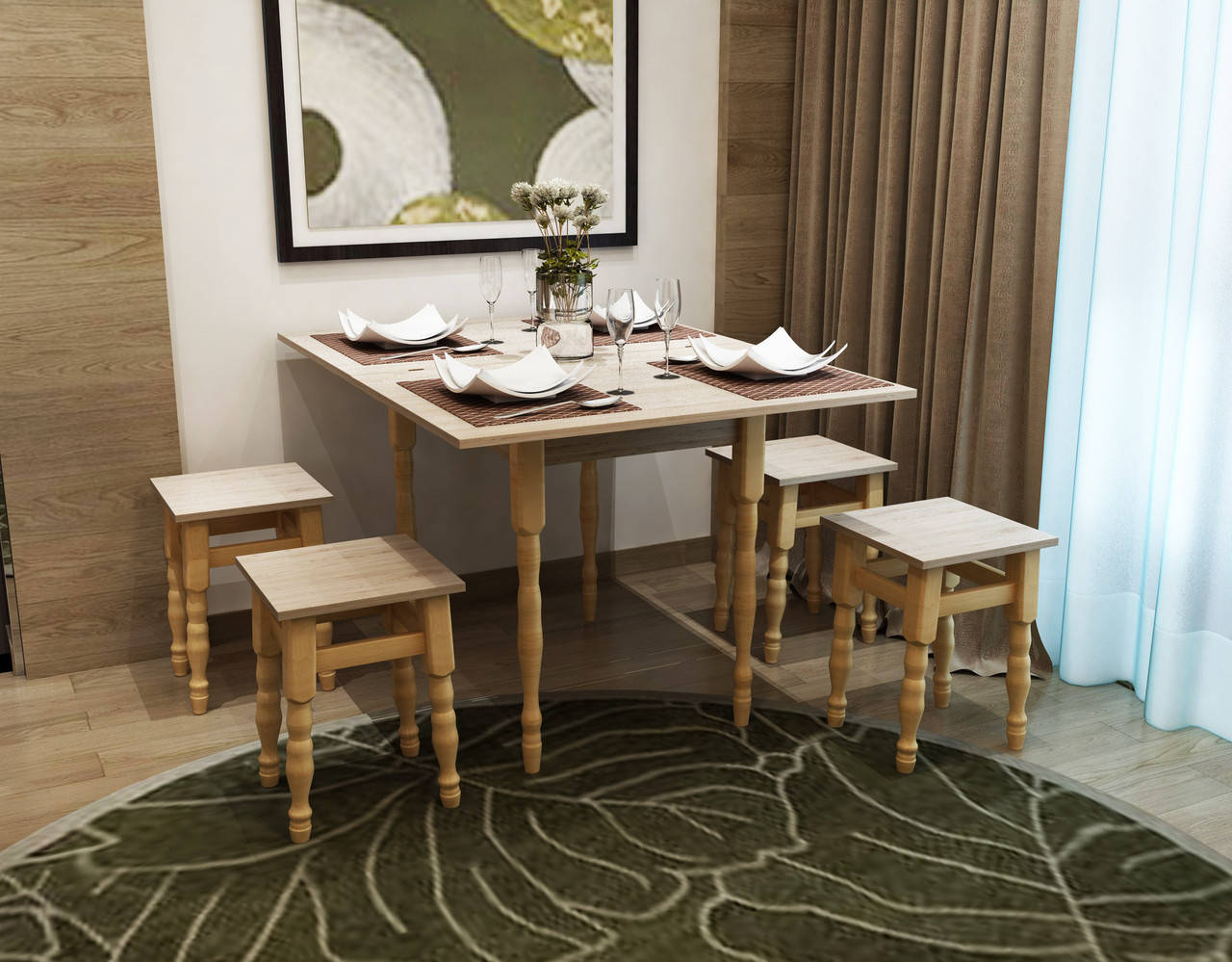 

Кухонный раскладной стол "Модерн", Разные цвета