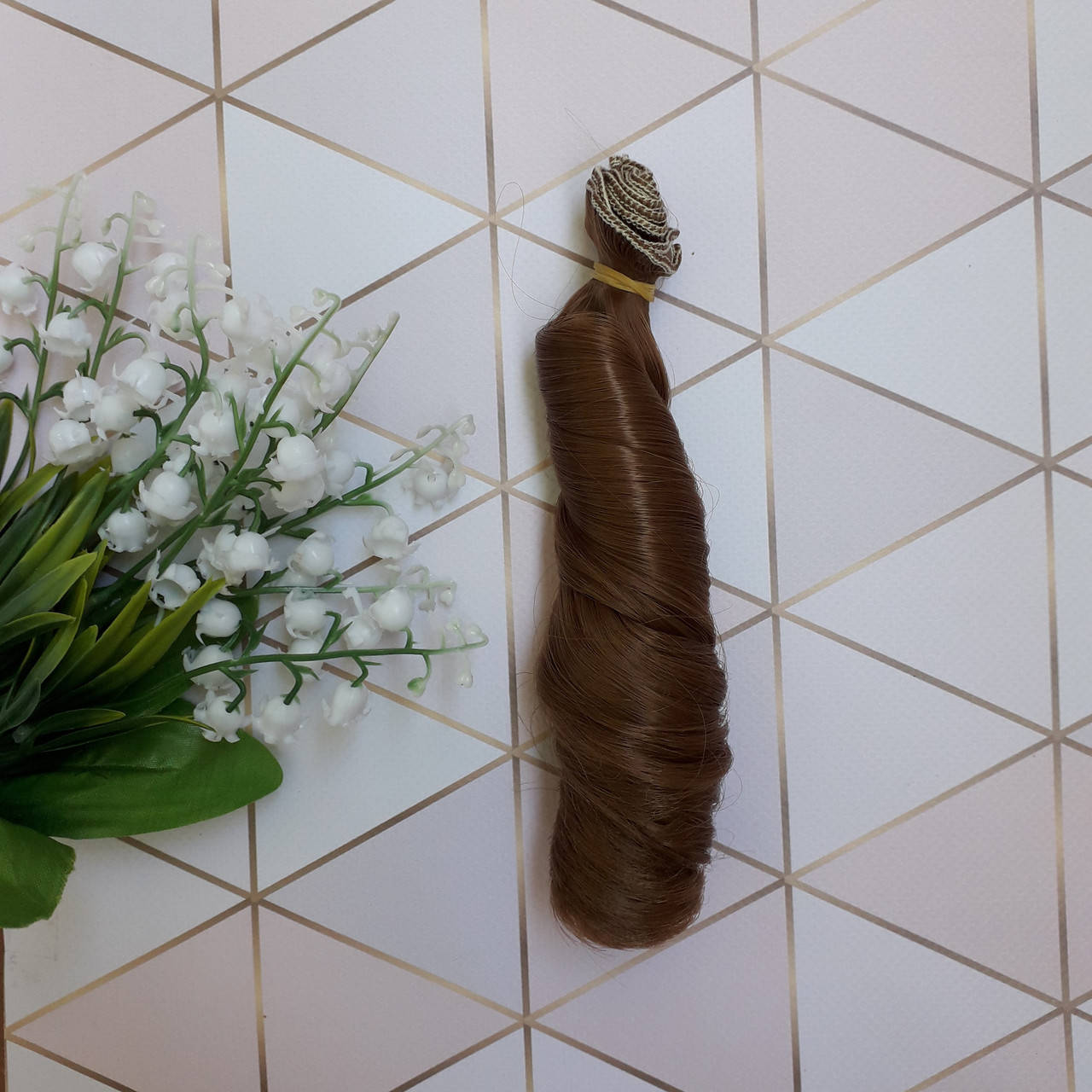 

Волосы для кукол 15х100см, волнистые.
