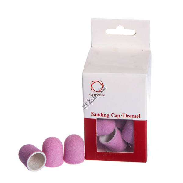 

Шлифовальные колпачки розовые 13 мм Chiyan упаковка 20 шт., Розовый