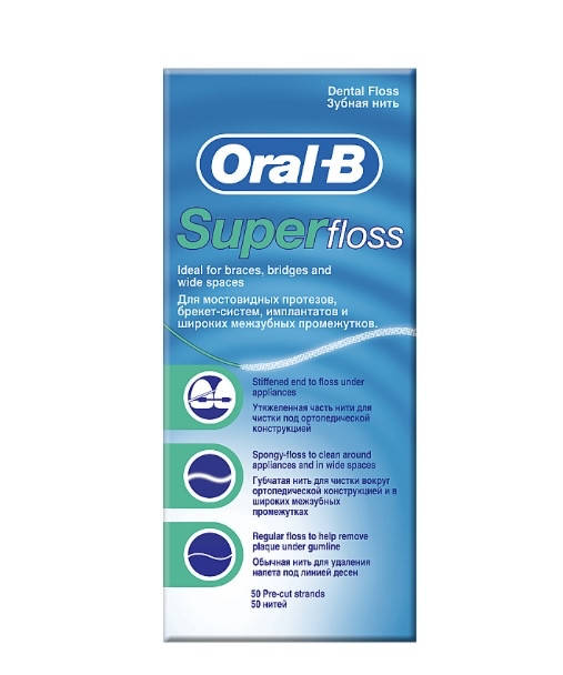 

Зубная нить Oral-B Super Floss