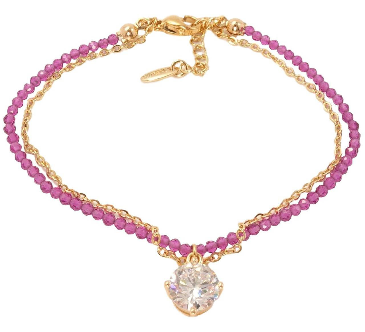 

Браслет Xuping Позолота 18K "Эльза" длина с доп.цепочкой 17,5-20,5см
