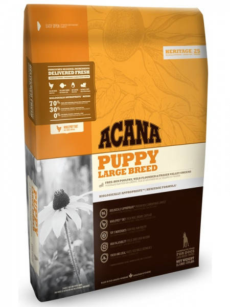

Acana Puppy Large Breed (33/15) для щенков крупных пород 17 кг