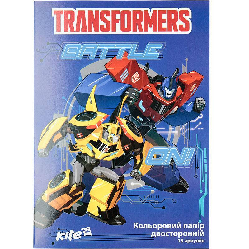 

Бумага цветная двусторонняя Kite Transformers TF17-250