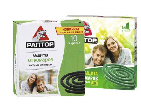 

Спирали от комаров ТМ «Раптор» 10 шт, оригинал