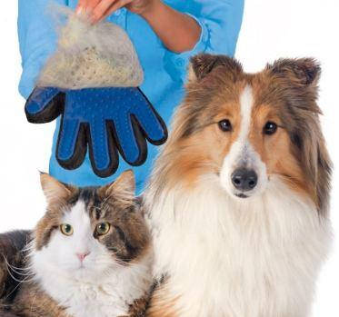 

Перчатка для вычесывания шерсти животных Pet Glove,True Touch, гребень для шерсти