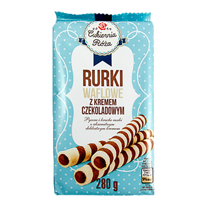 

Вафельні трубочки Рурки шоколадні Rurki czekolada 280g 24шт/ящ (Код : 00-00005301)