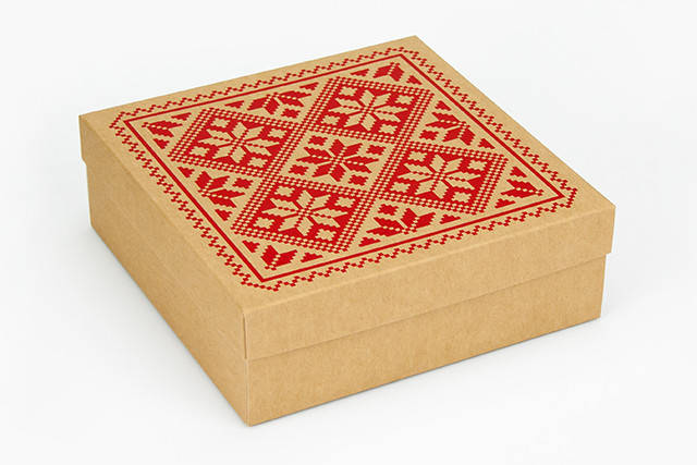 

Коробка "Бавария" М0033-о17 крафт с шелком, размер: 180*180* 60 мм