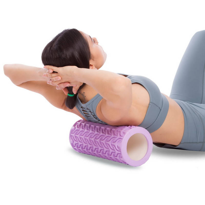 

Ролик массажный для йоги, пилатеса, фитнеса Grid Roller FI-1470 фиолетовый